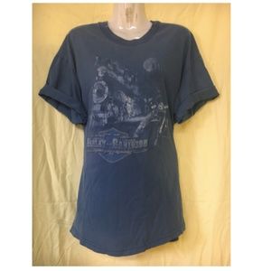 90s Harley Davidson T-shirt - Blue